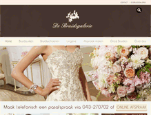 Tablet Screenshot of debruidsgalerie.nl